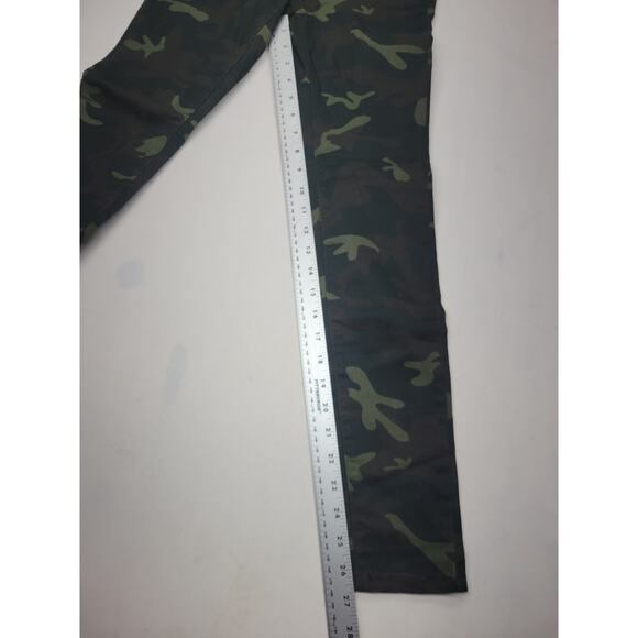 Zara Womens Jeans Multicolor Size 2 Mid Rise Moto Denim Camo Cotton Blend - Picture 14 of 16